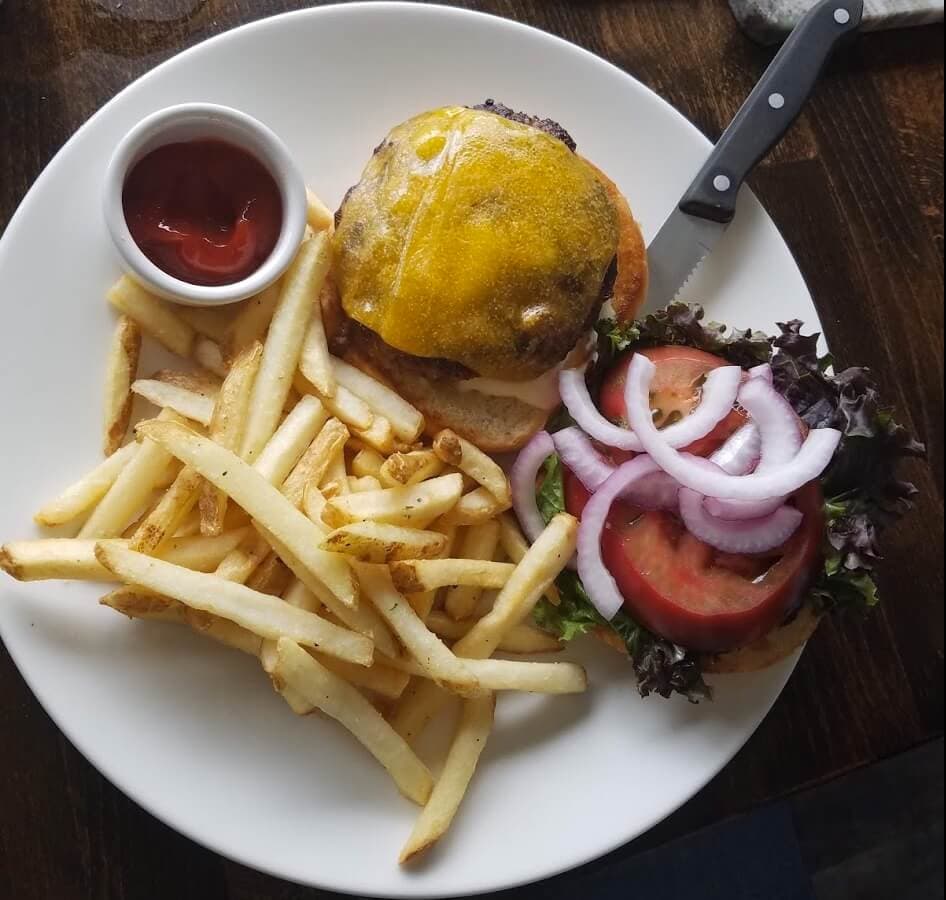 Cheese Burger with Fries